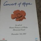 Princess Diana -Concert of Hope 97 Memorial Fund progrm