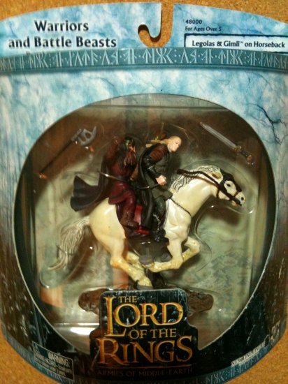 Lord of the Rings Warriors and Battle Beasts - Legolas & Gimli