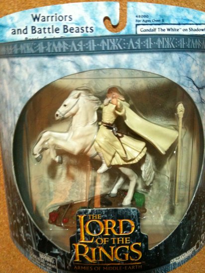 Lord of the Rings Warriors and Battle Beasts - Gandalf The White on Shadowfax