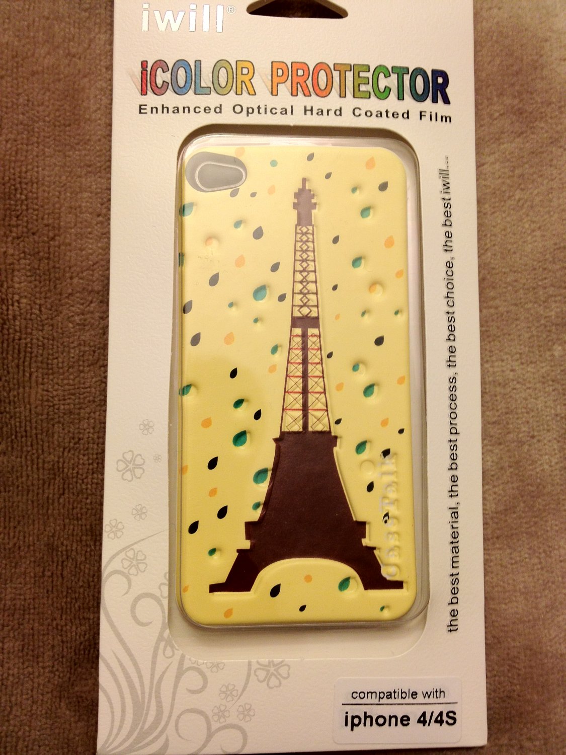 iPhone 4/4s iwill icolor protector (Case Talk Yellow Cheese)