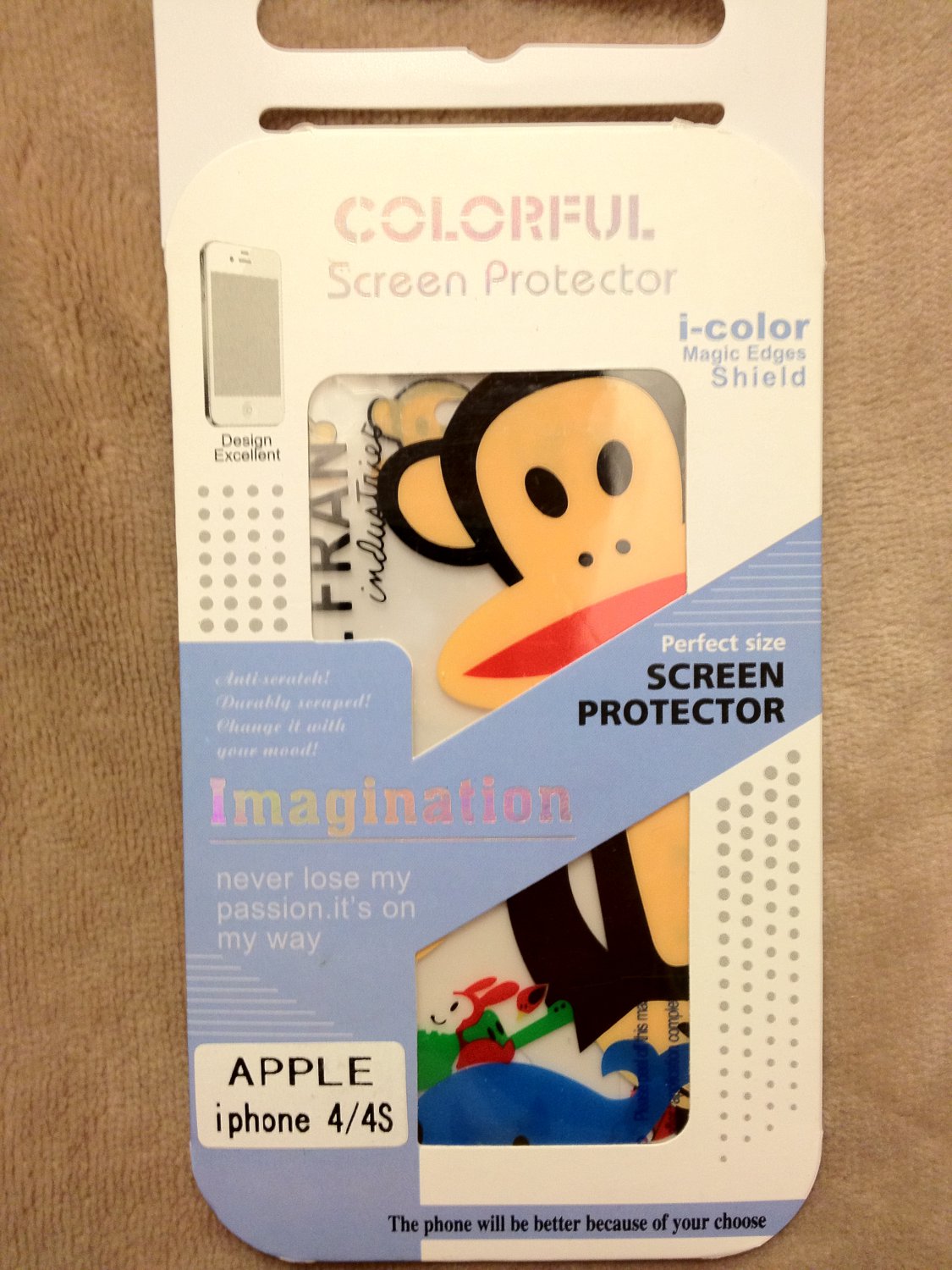 iPhone 4/4s i-color magic edges shield (Paul Frank)