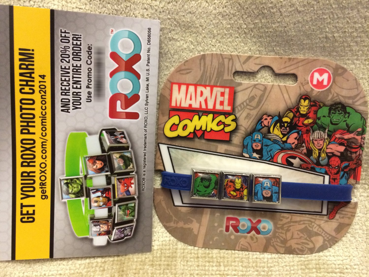 SDCC 2014 Marvel ROXO Retro Charm Bracelet