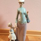 LLADRO Piece 1353 Lady with Girl – Retired with box