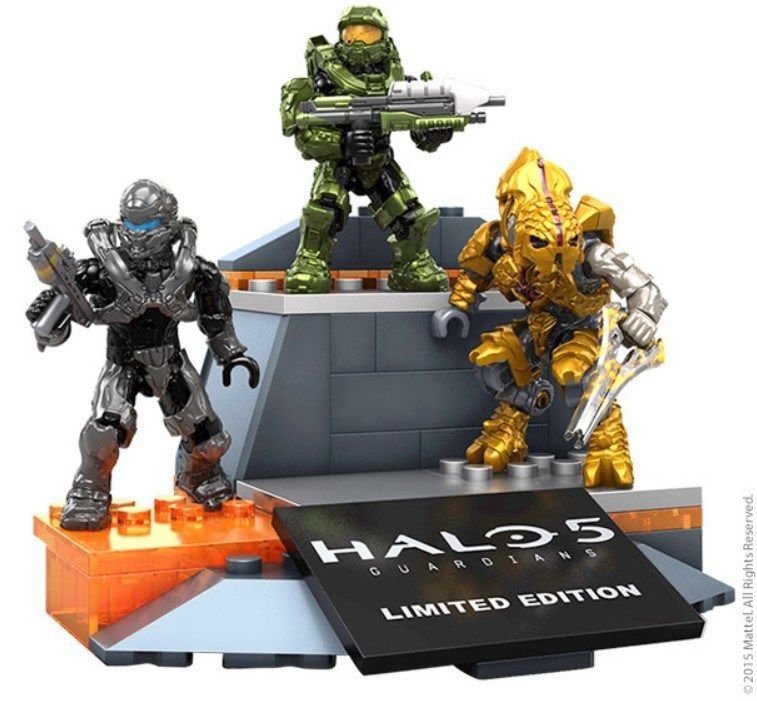 Sdcc 2015 Mattel Exclusive Halo 5 Guardians Icons Mega Bloks Character Pack