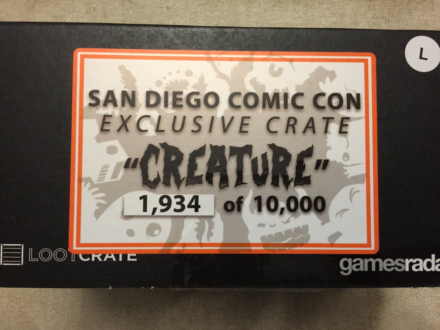 SDCC 2015 Exclusive Lootcrate creature crate