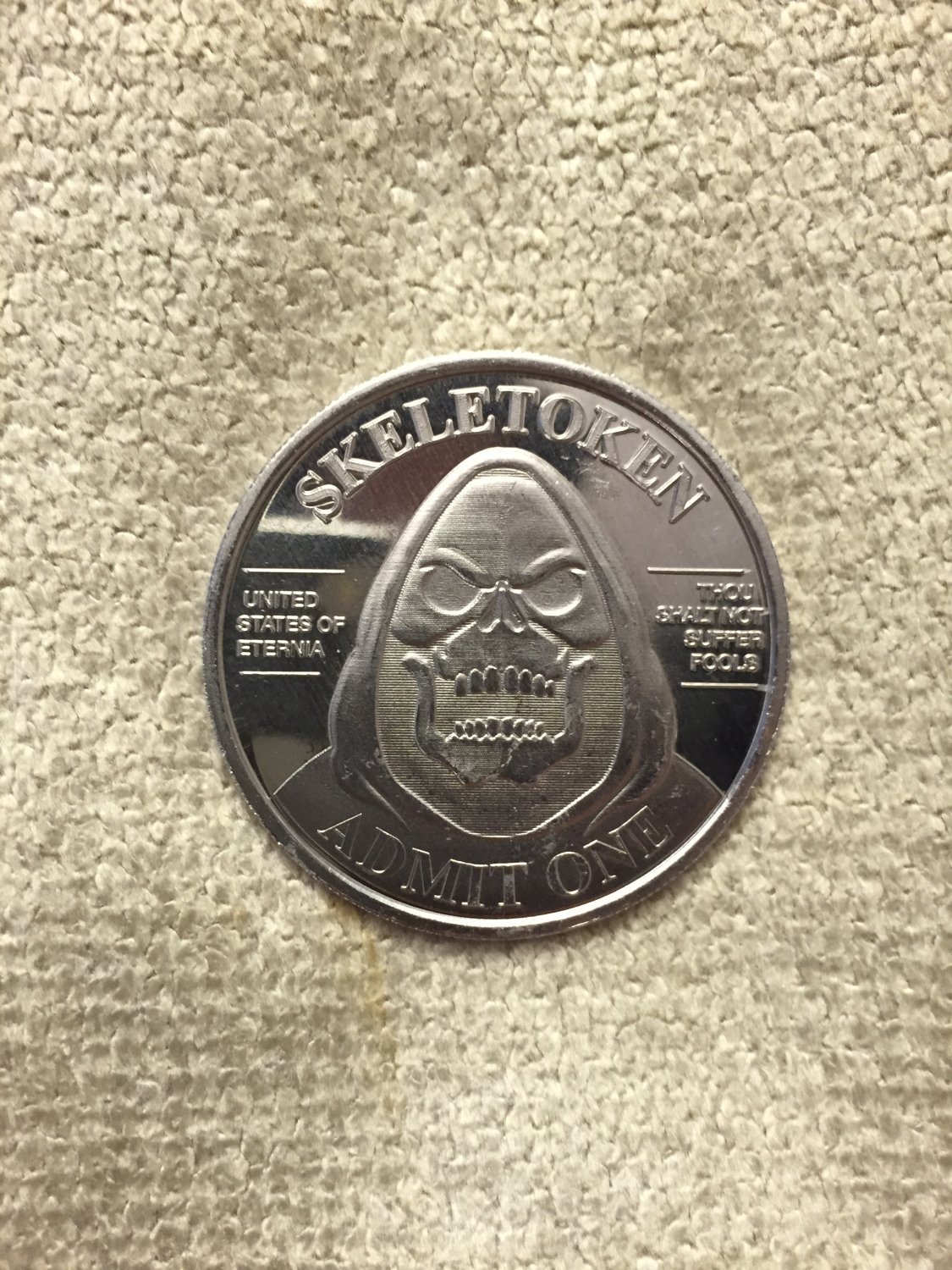 SDCC 2015 Super7 Skeletoken Masters Of The Universe Promo Coin
