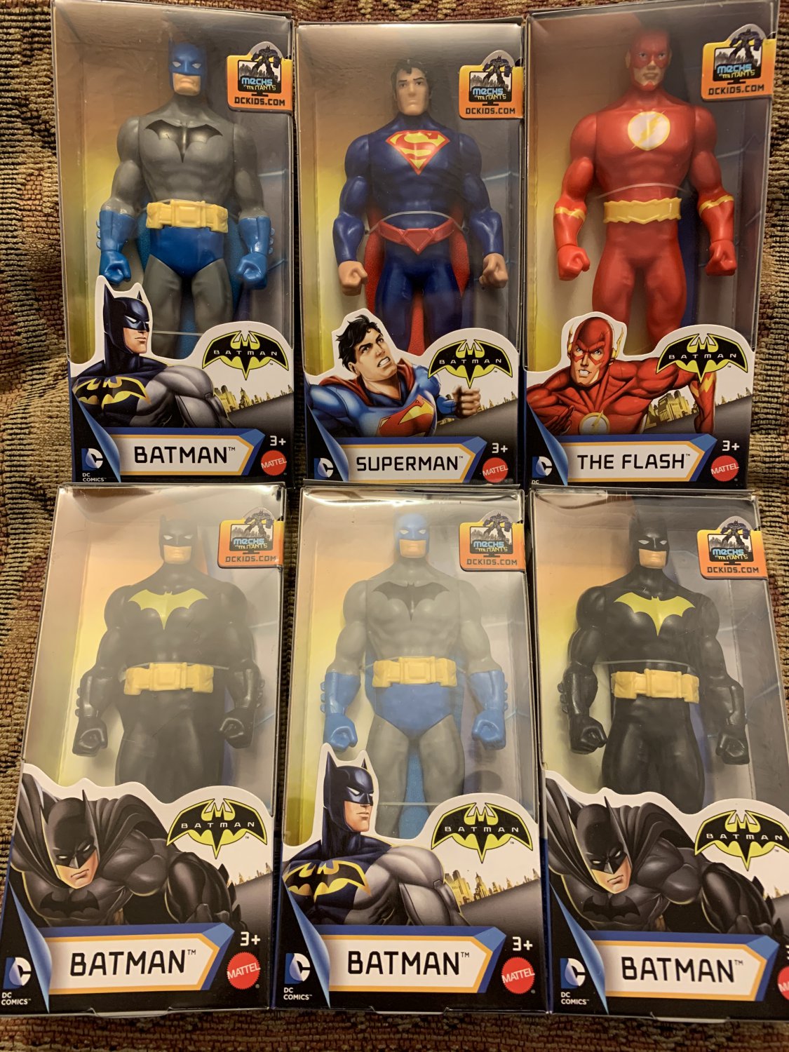 DC Comics Justice League Action Figures, 6' box of 6 - Batman, Superman, Flash