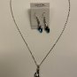 Crystal necklace and earrings fashion costume jewelry