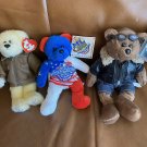 3 bear collection: Ty bear, World Series collection, signature series