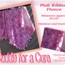 Pink Ribbon - Fleece Blanket - Breast Cancer Awareness