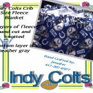 Indy Colts - Crib Size - Fleece Blanket