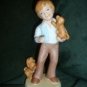 Vintage * AVON * Best Friends Figurine Boy w Dogs 1981