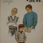 Kwik Sew 1544: Boy's Sweaters & Vest, Size 4-7 - UNCUT
