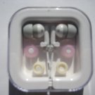 In-Ear Earbud Headphones With Roll-Up box and With 3 Pairs of Colorful Replacement Earbuds