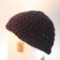 Purple Suede Crocheted Hat