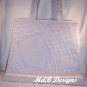 Magazine Tote in Light Blue Seersucker