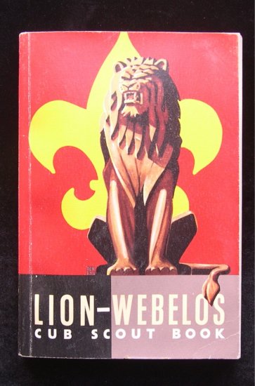 Lion Webelos Wolf Cub Scout Books Vintage SC 1950's