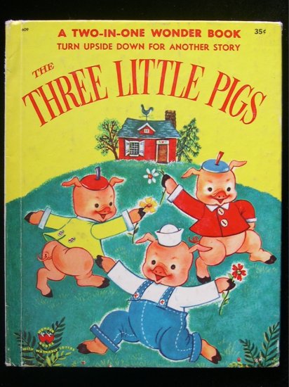 Little Red Riding Hood Three Little Pigs Wonder Book HC