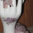 pink ribbon and glass set