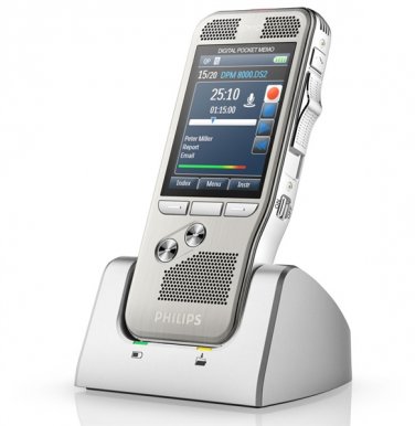 Philips DPM8500 Pocket Memo Digital Voice Recorder With Barcode Reader