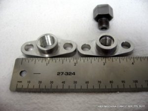 CNC Turbo oil line return fitting 1/4 NPT T-3 Center Cartridge