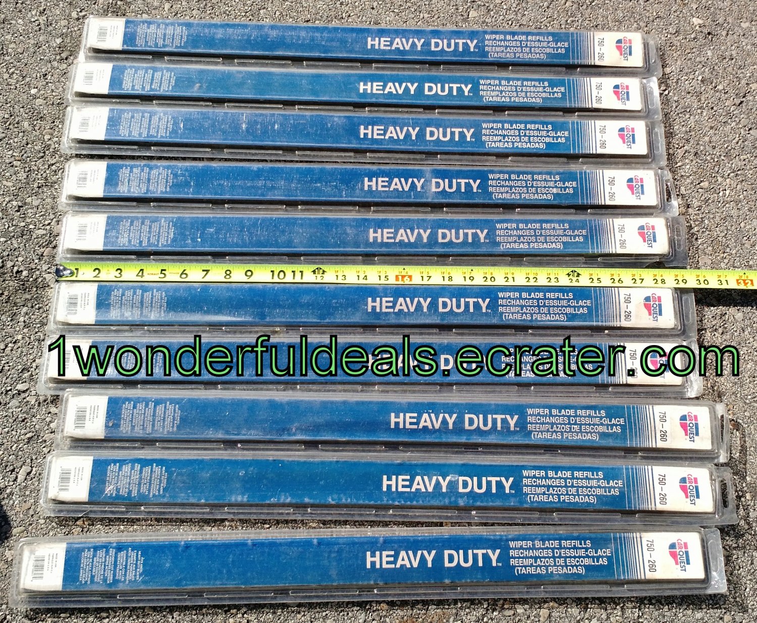 CARQUEST Windshield Wiper Blade 3/4"x26" 750260 2 pack USA SEMI TRUCK