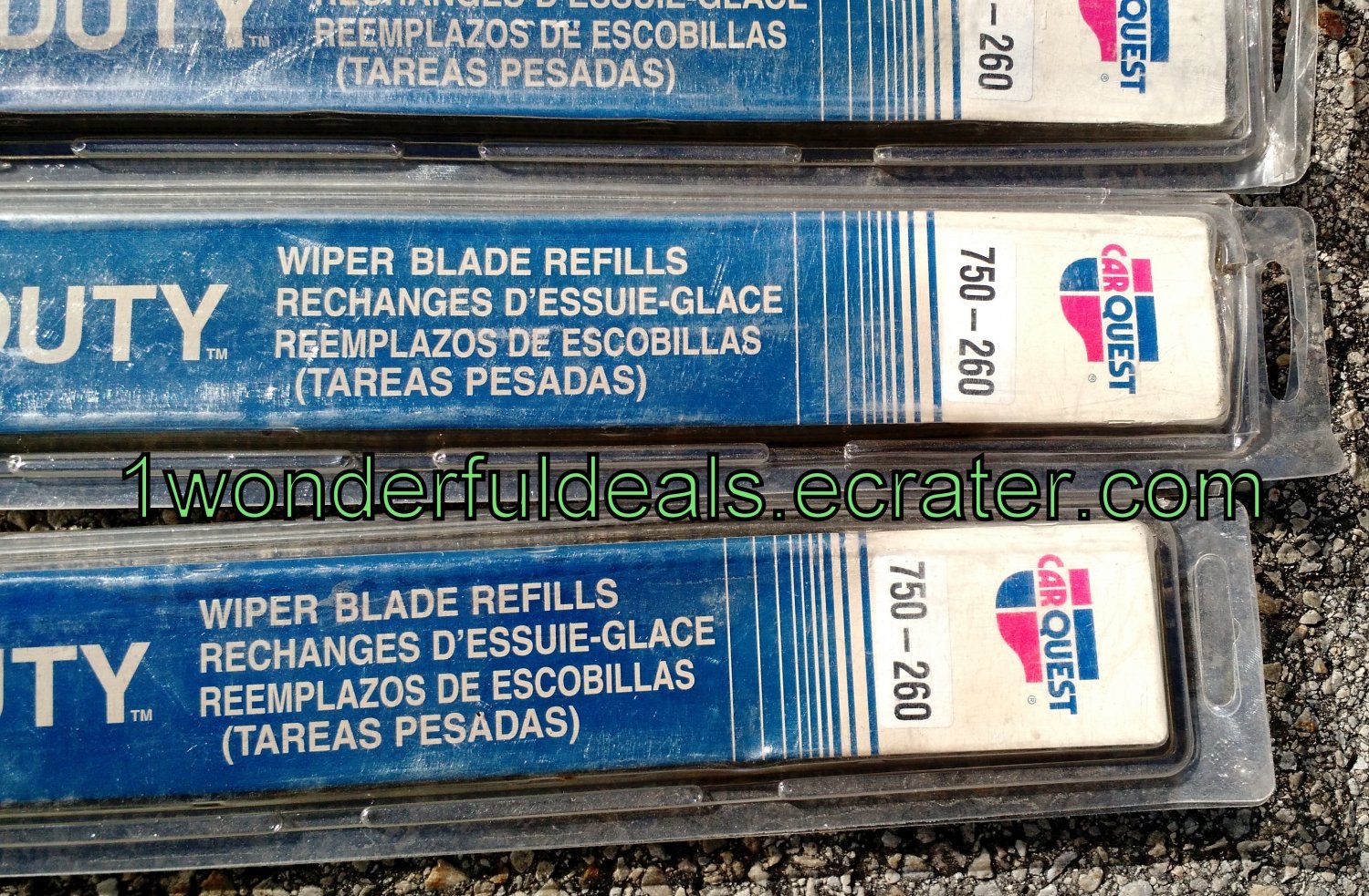 CARQUEST Windshield Wiper Blade 3/4"x26" 750260 2 pack USA SEMI TRUCK