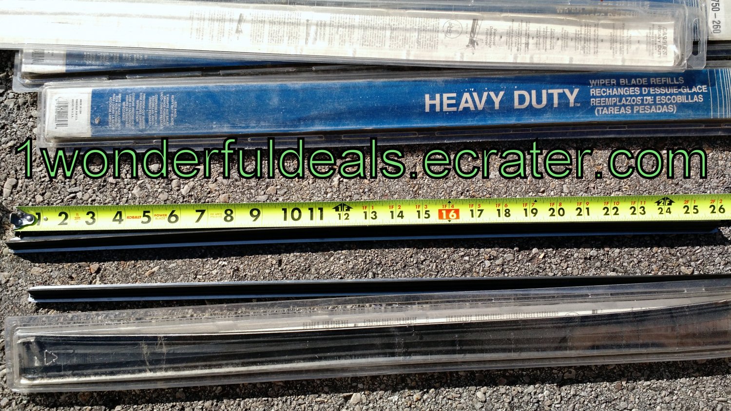 CARQUEST Windshield Wiper Blade 3/4"x26" 750260 2 pack USA SEMI TRUCK