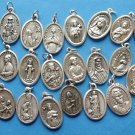 ASSORTMENT OF FEMALE SAINTS MEDALS-pull 1 each of 25 Female Saints Medals--NO CHARMS OR RELICS