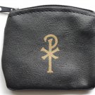 Black Calf Grain Vinyl Rosary Case RC#2