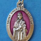 Pink St. Therese of Lisieux Medal M-205