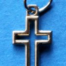 Modern Cut Out Cross Charm B-94