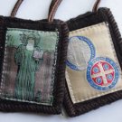St. Benedict Woven Medallion Wool Scapular S-24