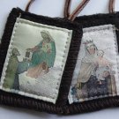 St. Simon Woven Medallion Wool Scapular S-23