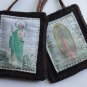 St. Jude / Our Lady of Guadalupe Woven Medallion Wool Scapular S-22