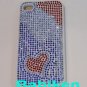 Heart Bling Iphone 4 Hard Case Protector Back Case for Iphone