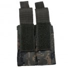 Digital Woodland Camo MOLLE Double Pistol Mag Pouch