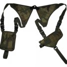 Woodland Camo Commando Horizontal Shoulder Holster