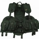 Black Tactical Assault Vest with Hydration Pouch