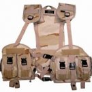 Desert Camo Tactical Assault Vest with Hydration Pouch