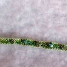 Green Swarovski Chrystal Snail Bracelet