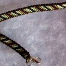Cream, Brown & Black Bordered Bracelet