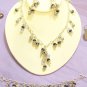 Vintage Feel Royal Purple Crystal Necklace Set