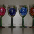 Hibiscus Hand Painted Set of 4