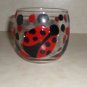 Ladybug Votive Vase Hand Painted
