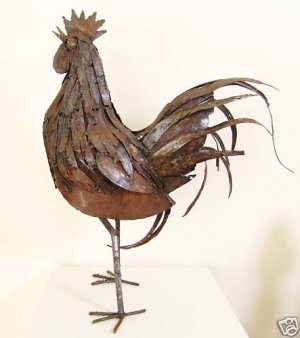 Shona Chicken/Huku Hand crafted Metal Art from Zimbabwe