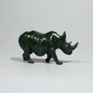 "The African Rhino" Verdite Shona Stone Sculpture Handmade in Zimbabwe!