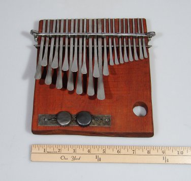 22 Key C.Vambe ELECTRIC TEAK Shona Mbira/Kalimba/Thumb Piano Handmade ~Zimbabwe!
