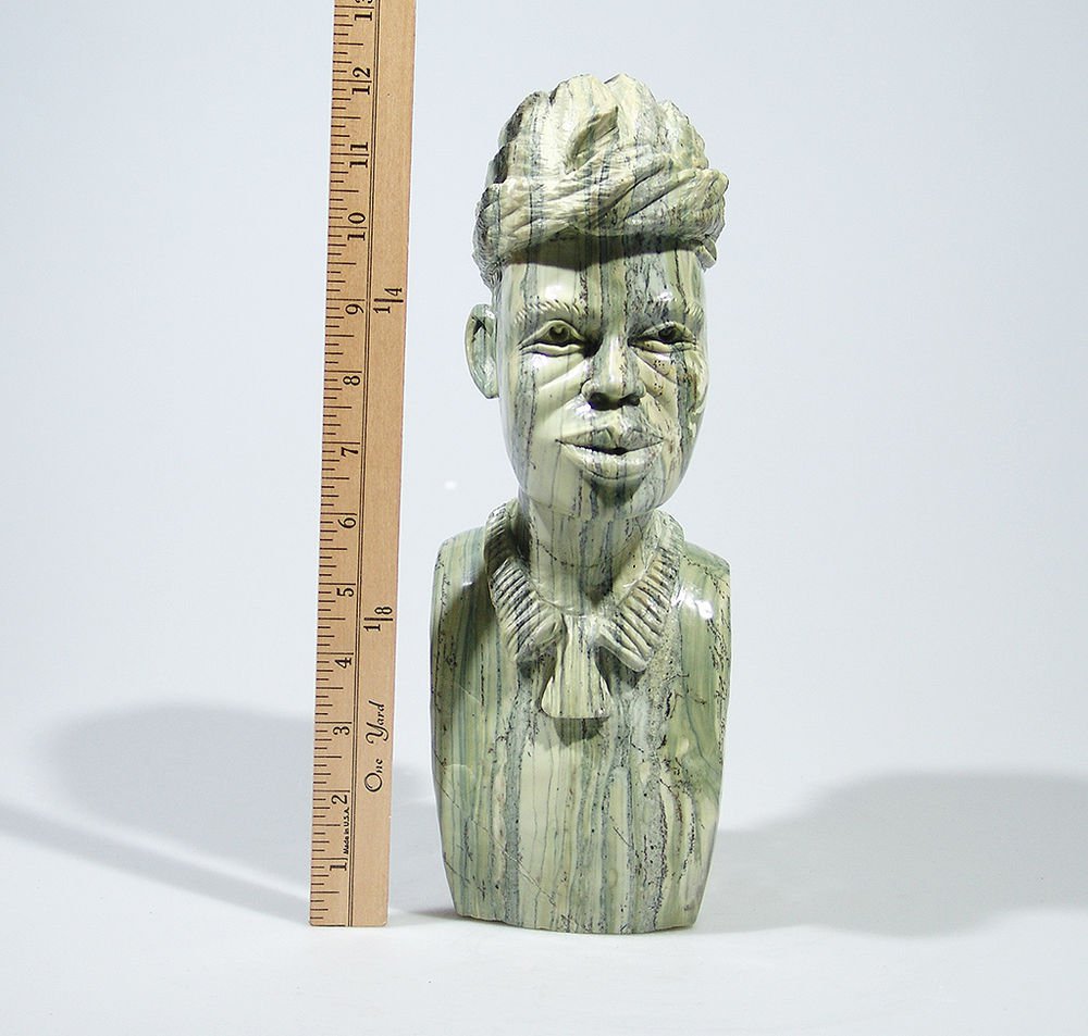 "Shona Man" Butter Jade Shona Stone Sculpture Hand Carved in Zimbabwe!