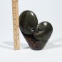 "Two Lovers" Serpentine Shona Stone Sculpture by CUTH Hand Carved in Zimbabwe!